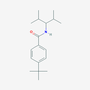 molecular formula C18H29NO B5839176 4-tert-butyl-N-(2,4-dimethylpentan-3-yl)benzamide 