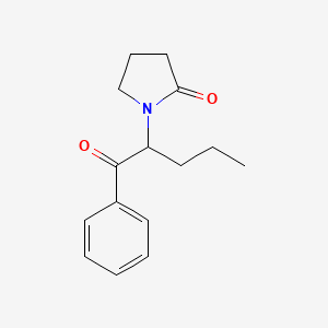 molecular formula C15H19NO2 B583918 1-(1-Oxo-1-phenylpentan-2-yl)pyrrolidin-2-one CAS No. 1220881-04-8