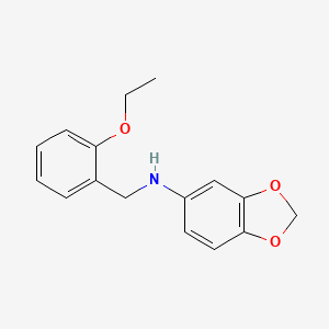 molecular formula C16H17NO3 B5839188 1,3-benzodioxol-5-yl(2-ethoxybenzyl)amine 