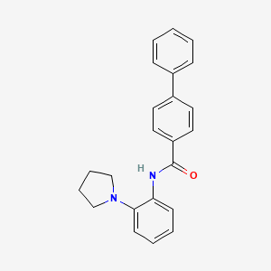 N-[2-(PYRROLIDIN-1-YL)PHENYL]-[1,1'-BIPHENYL]-4-CARBOXAMIDE