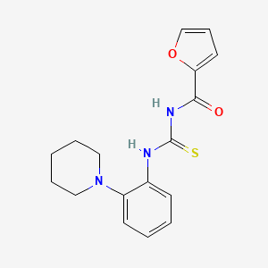 N-({[2-(1-piperidinyl)phenyl]amino}carbonothioyl)-2-furamide