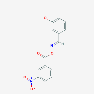 molecular formula C15H12N2O5 B5839232 [(E)-(3-methoxyphenyl)methylideneamino] 3-nitrobenzoate 