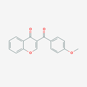 molecular formula C17H12O4 B5839248 3-(4-Methoxybenzoyl)chromen-4-one CAS No. 158584-21-5