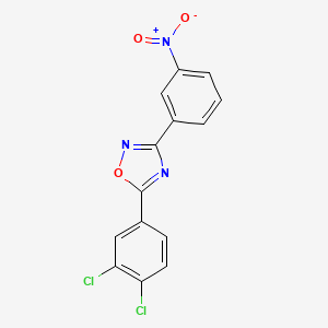 molecular formula C14H7Cl2N3O3 B5839272 5-(3,4-dichlorophenyl)-3-(3-nitrophenyl)-1,2,4-oxadiazole 