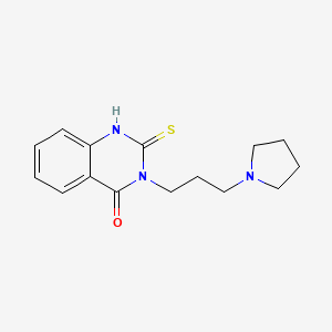 3-(3-pyrrolidin-1-ylpropyl)-2-sulfanylidene-1H-quinazolin-4-one