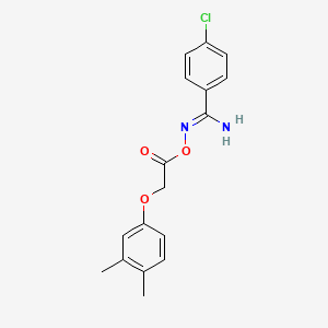 [(Z)-[amino-(4-chlorophenyl)methylidene]amino] 2-(3,4-dimethylphenoxy)acetate