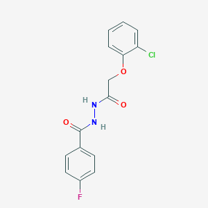 N'-[2-(2-chlorophenoxy)acetyl]-4-fluorobenzohydrazide