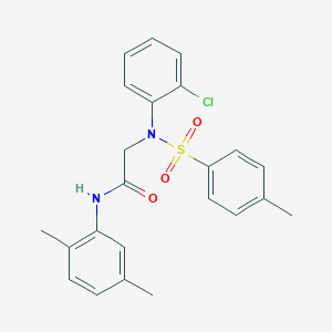 2-(2-chloro-N-(4-methylphenyl)sulfonylanilino)-N-(2,5-dimethylphenyl)acetamide