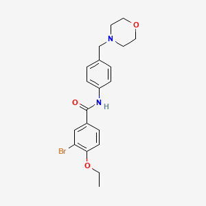 molecular formula C20H23BrN2O3 B5839358 3-bromo-4-ethoxy-N-[4-(4-morpholinylmethyl)phenyl]benzamide 