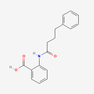 molecular formula C17H17NO3 B5839367 2-[(4-phenylbutanoyl)amino]benzoic acid 