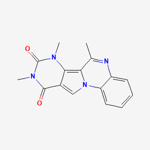 molecular formula C16H14N4O2 B5839398 9,12,14-trimethyl-1,8,12,14-tetrazatetracyclo[8.7.0.02,7.011,16]heptadeca-2,4,6,8,10,16-hexaene-13,15-dione 