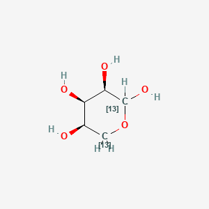molecular formula C5H10O5 B583942 D-[1,5-13C2]Ribose CAS No. 213825-56-0
