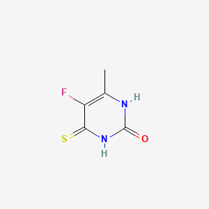 molecular formula C5H5FN2OS B583943 5-fluoro-6-methyl-4-thioxo-3,4-dihydropyrimidin-2(1H)-one CAS No. 148744-27-8