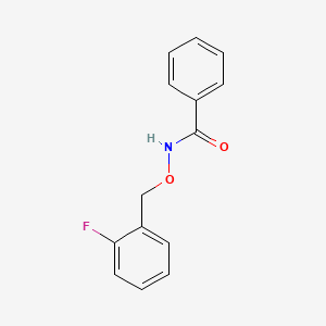 N-[(2-fluorophenyl)methoxy]benzamide