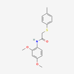 molecular formula C17H19NO3S B5839467 N-(2,4-dimethoxyphenyl)-2-[(4-methylphenyl)sulfanyl]acetamide 