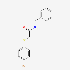 molecular formula C15H14BrNOS B5839519 N-benzyl-2-[(4-bromophenyl)thio]acetamide 