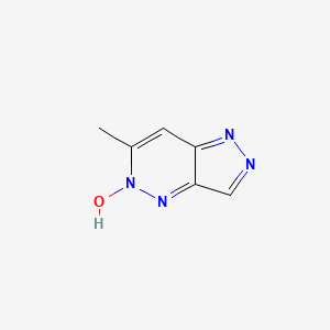 molecular formula C6H6N4O B583952 6-Methyl-1H-pyrazolo[4,3-c]pyridazine 5-oxide CAS No. 156118-19-3