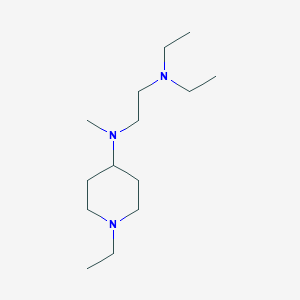 molecular formula C14H31N3 B5839529 N',N'-diethyl-N-(1-ethylpiperidin-4-yl)-N-methylethane-1,2-diamine 