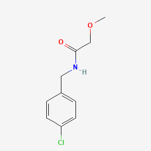 molecular formula C10H12ClNO2 B5839545 N-[(4-chlorophenyl)methyl]-2-methoxyacetamide 