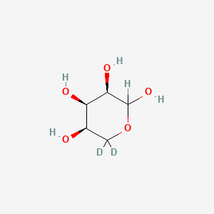 molecular formula C5H10O5 B583958 D-[5,5'-2H2]Ribose CAS No. 478506-32-0