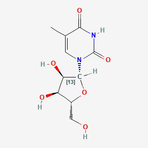 molecular formula C10H14N2O6 B583962 [1'-13C]ribothymidine CAS No. 201996-60-3