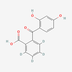 2',4'-Dihydroxy-2-benzoylbenzoic Acid-d4