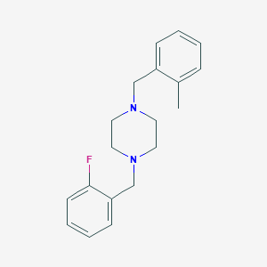 1-[(2-fluorophenyl)methyl]-4-[(2-methylphenyl)methyl]piperazine