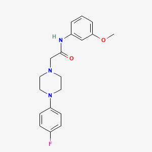 2-[4-(4-fluorophenyl)piperazin-1-yl]-N-(3-methoxyphenyl)acetamide