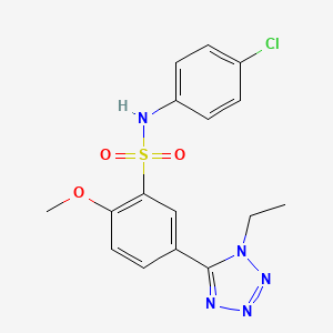 N-(4-chlorophenyl)-5-(1-ethyl-1H-tetrazol-5-yl)-2-methoxybenzenesulfonamide