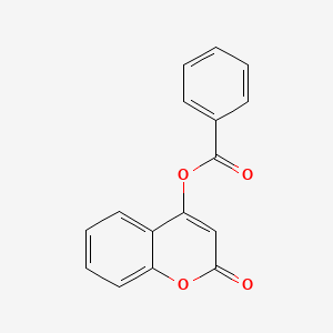 molecular formula C16H10O4 B5839680 2-氧代-2H-色烯-4-基苯甲酸酯 CAS No. 16709-58-3