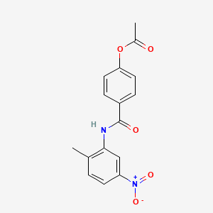 4-[(2-methyl-5-nitrophenyl)carbamoyl]phenyl acetate