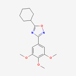 5-cyclohexyl-3-(3,4,5-trimethoxyphenyl)-1,2,4-oxadiazole