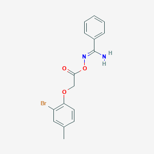 molecular formula C16H15BrN2O3 B5839740 (Z)-[Amino(phenyl)methylidene]amino 2-(2-bromo-4-methylphenoxy)acetate 