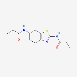 molecular formula C13H19N3O2S B583976 (S)-4,5,6,7-四氢-N2,N6-丙酰-2,6-苯并噻唑二胺 CAS No. 1346617-47-7
