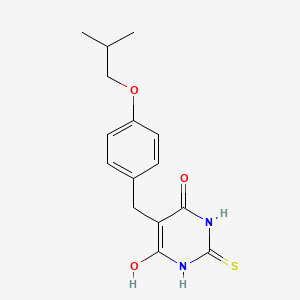 molecular formula C15H18N2O3S B5839766 5-(4-Isobutoxy-benzyl)-2-mercapto-pyrimidine-4,6-diol 