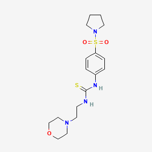 N-[2-(4-morpholinyl)ethyl]-N'-[4-(1-pyrrolidinylsulfonyl)phenyl]thiourea