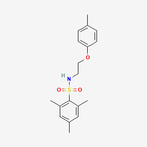 molecular formula C18H23NO3S B5839786 2,4,6-trimethyl-N-[2-(4-methylphenoxy)ethyl]benzenesulfonamide 