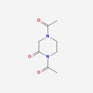 molecular formula C8H12N2O3 B583983 1,4-Diacetylpiperazin-2-one CAS No. 143722-91-2