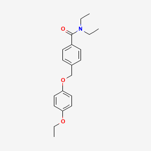 4-[(4-ethoxyphenoxy)methyl]-N,N-diethylbenzamide