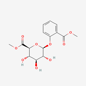molecular formula C15H18O9 B583984 水杨酸甲酯β-D-O-葡萄糖醛酸甲酯 CAS No. 226932-59-8