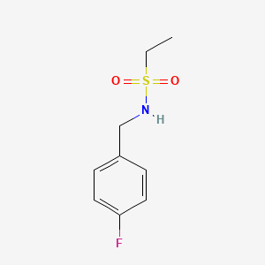 molecular formula C9H12FNO2S B5839844 N-(4-氟苄基)乙磺酰胺 