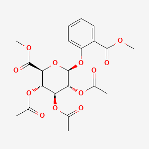 molecular formula C21H24O12 B583985 Methyl Salicylate |A-D-O-Glucuronide Triacetate Methyl Ester CAS No. 101231-54-3