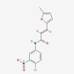 N-(4-chloro-3-nitrophenyl)-3-(5-methyl-2-furyl)acrylamide