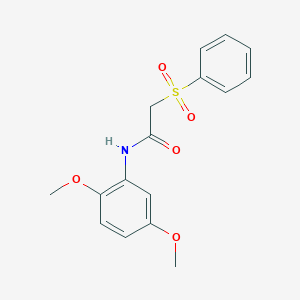 N-(2,5-dimethoxyphenyl)-2-(phenylsulfonyl)acetamide