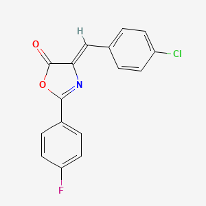 (4Z)-4-(4-chlorobenzylidene)-2-(4-fluorophenyl)-1,3-oxazol-5(4H)-one