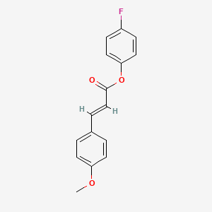 molecular formula C16H13FO3 B5839867 4-fluorophenyl (2E)-3-(4-methoxyphenyl)prop-2-enoate 