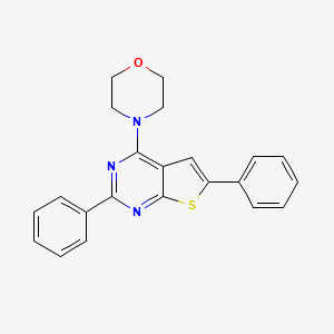 molecular formula C22H19N3OS B5839885 4-(4-MORPHOLINYL)-2,6-DIPHENYLTHIENO(2,3-D)PYRIMIDINE 