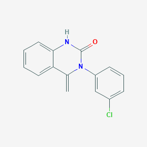 molecular formula C15H11ClN2O B5839933 3-(3-CHLOROPHENYL)-4-METHYLIDENE-1,2,3,4-TETRAHYDROQUINAZOLIN-2-ONE 