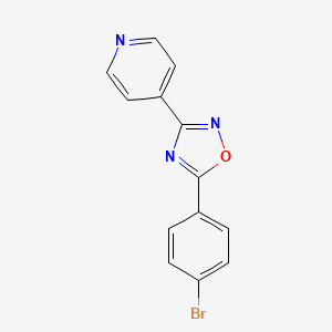 4-[5-(4-bromophenyl)-1,2,4-oxadiazol-3-yl]pyridine