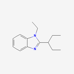 molecular formula C14H20N2 B5840008 1-ETHYL-2-(1-ETHYLPROPYL)-1H-1,3-BENZIMIDAZOLE 